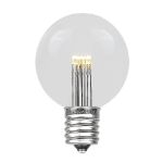 25 Warm White LED G50 Commercial Grade Intermediate Base Light Set