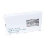 Traditional Clear Bubble Light Set with Silver Glitter