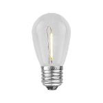 Warm White S14 LED Plastic Filament Medium Base e26 Bulbs  - 25pk