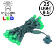 G12 25 LED Green 4" Spacing Green Wire *On Sale*