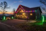 25 Light String Set with Multi LED C7 Bulbs on White Wire
