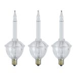 Clear Bubble Light with Clear Base Replacements 3 Pack 