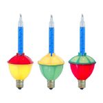 Blue Bubble Light With Multi Base Replacements 3 Pack 
