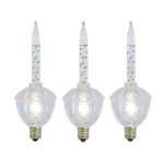 Clear Bubble Light with Clear Base Replacements 3 Pack 