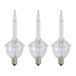 Clear with Clear Base Classic Traditional Bubble Light Set 7 Lamps