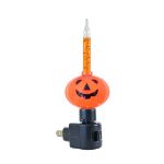Orange Pumpkin Halloween Bubble Night Light