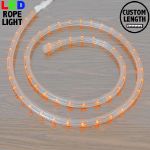 Amber LED Custom Rope Light Kit 1/2" 2 Wire 120v