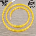 Yellow Rope Light Custom Cut 1/2" 120V Incandescent