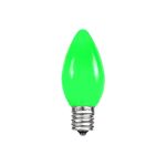 C7 - Green - Ceramic (plastic) LED Replacement Bulbs - 25 Pack