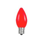 C7 - Red - Ceramic (plastic) LED Replacement Bulbs - 25 Pack