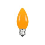 C7 - Orange - Ceramic (plastic) LED Replacement Bulbs - 25 Pack