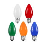C7 - Multi - Ceramic (plastic) LED Replacement Bulbs - 25 Pack