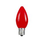C9 - Red - Ceramic (plastic) LED Replacement Bulbs - 25 Pack