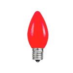 C9 - Red - Ceramic (plastic) LED Replacement Bulbs - 25 Pack