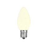 C9 - Warm White - Ceramic (plastic) LED Replacement Bulbs - 25 Pack