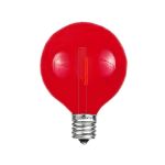 Red - G40 - Plastic Filament LED Replacement Bulbs - 25 Pack