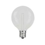 Pure White - G40 - Plastic Filament LED Replacement Bulbs - 25 Pack