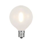 Frosted White - G40 - Plastic Filament LED Replacement Bulbs - 25 Pack