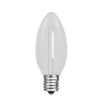 Pure White C9 LED Plastic Filament Replacement Bulbs 25 Pack 