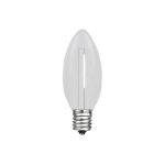 Pure White C7 LED Plastic Filament Replacement Bulbs 25 Pack