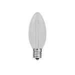 Pure White C7 LED Plastic Filament Replacement Bulbs 25 Pack
