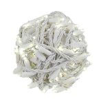 Coaxial 100 LED Warm White 6" Spacing White Wire