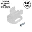 Premium Rope Light Clips - 100 pack - 1/2"