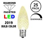 Old Color Warm White C9 LED Replacement Bulbs 25 Pack 