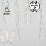 Pro-Line Icicle Lights White Wire Medium Drops