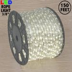 Warm White Mini LED Spool 150' 3/8" 2 Wire 120V
