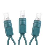 35 Light Non Connectable Pure White LED Mini Lights Green Wire