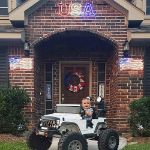 36" Patriotic "USA" LED Rope Light Sign