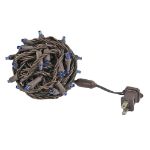 Commercial Grade Wide Angle 50 LED Blue 25' Long on Brown Wire