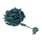 Commercial Grade Wide Angle 50 LED Green 25' Long on Green Wire