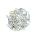 Twinkle LED Christmas Lights 50 LED Warm White 25' Long White Wire