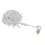 Twinkle LED Christmas Lights 50 LED Warm White 25' Long White Wire