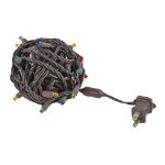 Commercial Grade Wide Angle 100 LED Multi 50' Long on Brown Wire