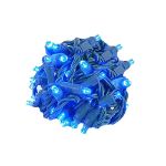 Twinkle LED Christmas Lights 50 LED Blue 25' Long Green Wire