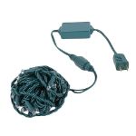 Coaxial 100 LED Blue 4" Spacing Green Wire