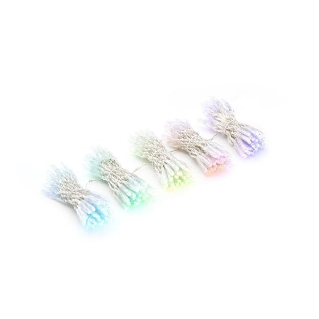 Twinkly Pro Curtain Lights RGB Capsule 10 Drops(10x25) Capsule/LED) LED with 4" Drop Spacing on Transparent  Wire 