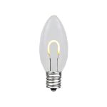Warm White C9 U-Shaped LED Plastic Flex Filament Replacement Bulbs 25 Pack 