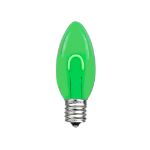 Green C9 U-Shaped LED Plastic Flex Filament Replacement Bulbs 25 Pack 