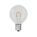 Warm White G50 U-Shaped LED Plastic Flex Filament Replacement Bulbs 25 Pack