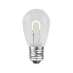 Warm White S14 U-Shaped LED Glass Flex Filament Replacement Bulbs 25 Pack