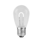 Pure White S14 U-Shaped LED Glass Flex Filament Replacement Bulbs 25 Pack