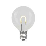 Warm White G40 U-Shaped LED Glass Flex Filament Replacement Bulbs 25 Pack