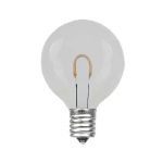 Warm White G40 U-Shaped LED Glass Flex Filament Replacement Bulbs 25 Pack