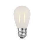 Frosted Warm White S14 LED Plastic Filament Medium Base e26 Bulbs  - 25pk