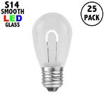 Pure White S14 U-Shaped LED Glass Flex Filament Replacement Bulbs 25 Pack