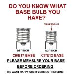 5 Pack Clear Transparent C7 7 Watt Bulbs